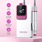 HALMAI HMC320 Elektrischer Nagelfräser 40.000 RPM – Kabelloses Nagelbohrer-Kit für Profis – Bild 4