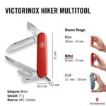 Victorinox Hiker Taschenmesser 13 Funktionen – Hochwertiges Multitool für Wandern & Camping – Bild 3