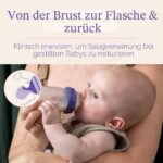 Lansinoh Glas Flaschenset 240 ml mit NaturalWave Sauger – 4 Premiumflaschen für Stillbabys – Bild 3