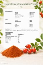 EWL BIO Hagebuttenpulver 1,8 kg – Rohkostqualität aus ganzen Früchten, vegan & ohne Zusätze – Bild 7