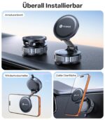 VICSEED Militär-Autohalterung mit Nano-Vakuum & N58-Magneten – MagSafe Handyhalter 360° – Bild 5
