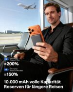 TORRAS MiniMag 10000mAh Powerbank mit MagSafe – 22.5W Schnellladen für iPhone – Bild 3