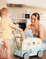 ROBOTIME Lauflernwagen Holz mit Aktivitätscenter – Montessori Baby Walker für 10 Monate bis 2 Jahre – Bild 7