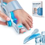 Tech Love Hallux Valgus Korrektur Schiene mit Kältepad – 3-Winkel Fussortheese für Damen & Herren
