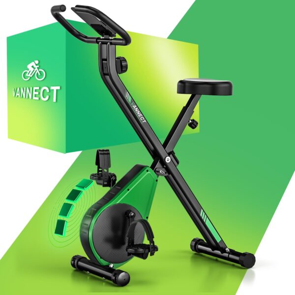 VANNECT Heimtrainer Klappbar mit 16 Stufen Magnetwiderstand – Ergometer bis 150 kg