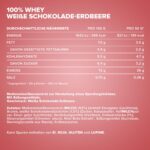 IronMaxx 100% Whey Protein 900g Strawberry White Chocolate – Muskelaufbau mit BCAAs & EAAs – Bild 4