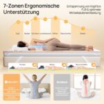 MULISOFT Matratzentopper 180x200 cm – 7,5 cm Gel Memory Schaum H3/H4 mit 7-Zonen-System – Bild 4