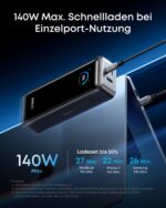 Anker Prime Powerbank 26250mAh 300W – Schnellladegerät für MacBook & iPhone mit App-Steuerung – Bild 5