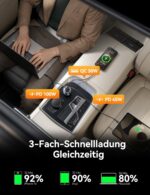 JOYROOM 175W KFZ-Ladegerät mit 3 USB-Ports & 100W USB-C Kabel – Schnellladen für Smartphone & Laptop – Bild 3