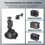 SMALLRIG Saugnapf-Halterung für Action-Kameras – Universal-Kamerahalter für Auto & Fenster – Bild 2
