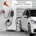 dé Mobile Wallbox/Ladestation 11kW [3-phasig|15m|6-16A] mit Einstellbarer Ladeleistung, Ladekabel CEE 16A auf Typ 2 und EV Ladegerät für Model Y/3, ID.3/4/5, MG4, EX30, e-up, e-tron, Zoe und andere EV – Bild 5