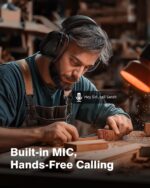 Doohoeek Bluetooth 6.0 Gehörschutzkopfhörer – 120h Akku & 30 dB Lärmschutz für Handwerk – Bild 4