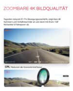 VANTRUE E1 Pro 4K HDR Dashcam mit Sony STARVIS 2 – Kompakte Autokamera mit CPL, GPS & Parküberwachung – Bild 4