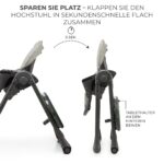 Kinderkraft TUMMIE 2-in-1 Hochstuhl – Kombihochstuhl & Liegesitz ab Geburt – Bild 8