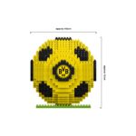 FOCO Borussia Dortmund 3D-Fussball BRXLZ-Bausatz – 687 Teile Konstruktionsspielzeug für Fans ab 12 Jahren – Bild 2