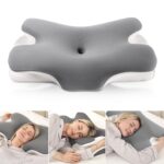 MULISOFT Nackenkissen Memory Foam mit ergonomischer Schmetterlingform – Doppelte Höhe für alle Schlaftypen
