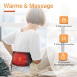 Comfytemp Wärmegürtel 155x20cm mit Vibrationsmassage & Akku – Kabellos für Rücken – Bild 3