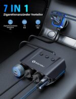 SONRU 180W KFZ Zigarettenanzünder Verteiler 7 in 1 – 4 USB & 3 Steckdosen für 12V/24V – Bild 3
