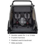 Tiggo VS Kinderanhänger 2in1 – Fahrradanhänger & Buggy mit 360° Drehrad für 1–2 Kinder – Bild 5