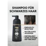 Softto plus Schwarz-Haar Shampoo 350 ml – Graue Haare in 10 Min. abdecken für Damen & Herren – Bild 4