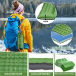 WARMTUYO Isomatte 12 cm – Aufblasbare Schlafmatte mit Fussdruckpumpe für Camping & Wandern – Bild 5