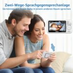 TakTark Babyphone mit 4,3'' Kamera – 300° Pan-Tilt, Nachtsicht & Gegensprechfunktion – Bild 3