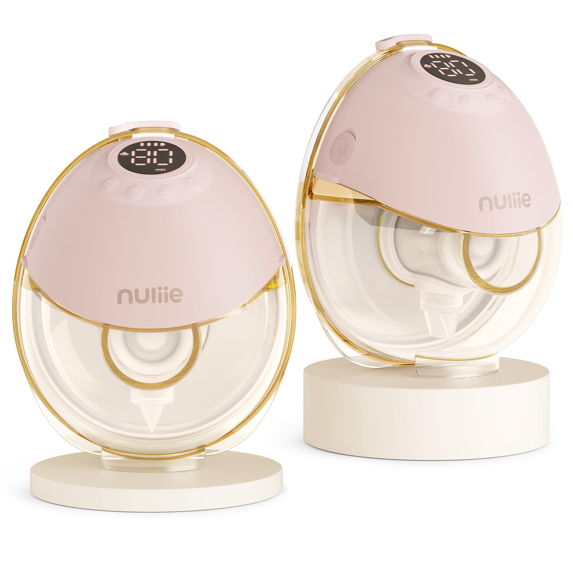 71e7scirzxL._SY2000_.jpg Nuliie JoyFlow Pro Tragbare Milchpumpe – Freihändig, leise & BPA-frei (2er-Pack) – Bild 1