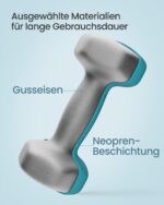 SONGMICS Kurzhantel-Set 9kg mit Ständer – Neopren-Hanteln 1-3kg für Anfänger – Bild 5