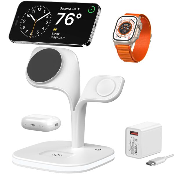 EXW 5-in-1 Mag-Safe Ladestation – iPhone, Apple Watch & AirPods Ladestation