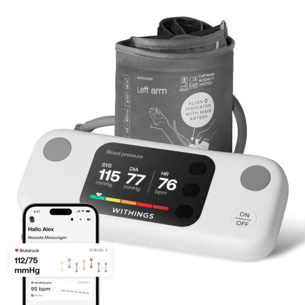 Withings BPM Vision – Intelligentes Blutdruck- & EKG-Messgerät mit WLAN-Sync
