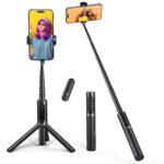 ATUMTEK 3-in-1 Selfie Stick Stativ mit Bluetooth-Fernbedienung – Aluminium Handy Halter