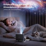 TOPTRO TP3 4K Smart Beamer mit Google TV – Tragbarer Heimkino Projektor mit Autofokus – Bild 5