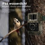 MAXDONE Wildkamera 4K 64MP mit WLAN & Bluetooth – Nachtsicht Bewegungsmelder für Wildtierbeobachtung – Bild 8