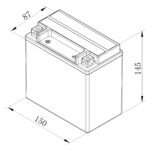 Bosch FA106 AGM-Motorradbatterie 12V 200A 12Ah – Zuverlässige Leistung für Motorräder & Quads – Bild 2