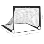 SONGMICS Fussballtor 2er Set 90x120x90 cm – Pop-up Tor für Kinder mit schnellem Aufbau – Bild 7