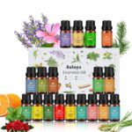 Aulaya Ätherische Öle Set 18 x 10 ml – Reine Aromatherapie-Öle für Diffuser & Wellness