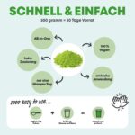 Daily Greens Superfood Pulver 300g – Veganes Nährstoffkonzentrat mit Gerstengras & B12 – Bild 4