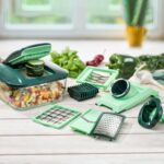Genius Nicer Dicer Chef 15-teilig – Universeller Gemüseschneider & Obst-Zerkleinerer – Bild 2