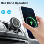 OHLPRO Magsafe Autohalterung mit 15W Schnellladung – Magnetische Handyhalterung für iPhone – Bild 2