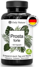 Only Nature Prosta Kapseln Hochdosiert – Prostata-Formel mit Kürbiskern & Sägepalme für Männer