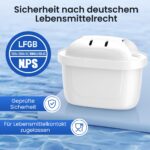 Magpixel Wasserfilter Kartusche 12er-Pack – BRITA kompatibel mit Kalkschutz – Bild 3