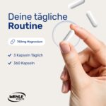 Magnesium Komplex 2250 mg – 3-Fach Formel mit Bisglycinat & Citrat – 360 Kapseln – Bild 3
