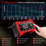 Haisito 16A Intelligentes Autobatterieladegerät – 6V/12V/24V für Blei-Säure & LiFePO4 – Bild 4