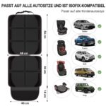Gimars XL Kindersitzunterlage Auto, 2er-Pack – ISOFIX-geeignet Autositzschoner mit 600D Oxford – Bild 2
