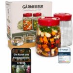 GREEN WISE GÄRMEISTER Fermentierglas Set 2x1,4L mit Gärventil – Komplettset für Sauerkraut & Kimchi