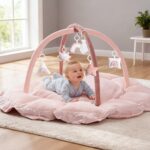 Mallify 5-in-1 Baby Spielbogen mit 6 Spielzeugen – Wandelbare Spielmatte für 0-6 Monate