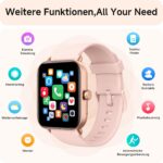 AEAC Smartwatch Damen 1.8" mit Telefonfunktion & Alexa – Fitnessuhr für iOS/Android – Bild 7