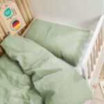 Laleni Kinderbettwäsche 100x135 cm Musselin Baumwolle – OEKO-TEX zertifiziert Grün