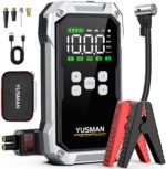 YUSMAN 8000A Starthilfe Powerbank mit 150PSI Kompressor – 4-in-1 Notfallset für Autos