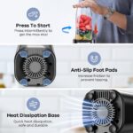 Ganiza GB1 Standmixer 900W – Smoothie Maker mit 3 Tragbechern & Edelstahlklingen – Bild 5